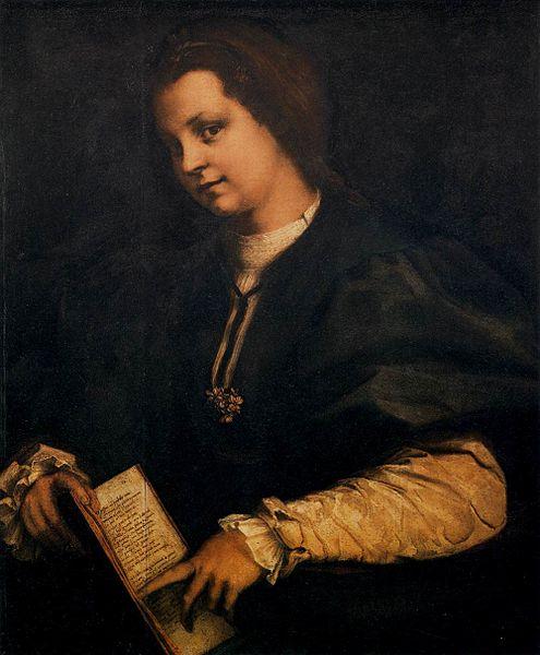 Andrea del Sarto Portrait of a Lady with a Book oil painting image